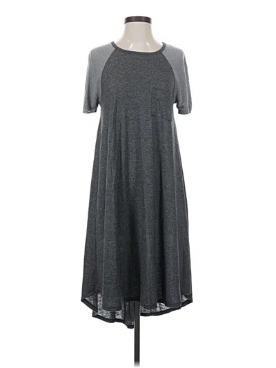Pre-owned Lularoe Casual Dress In Gray