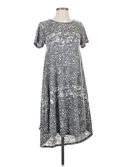 Pre-owned Lularoe Casual Dress In Gray