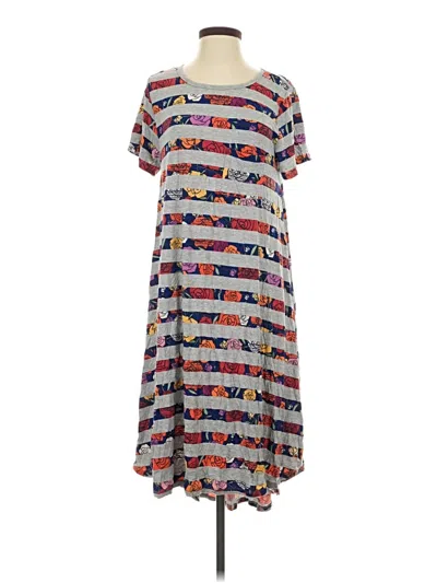 Pre-owned Lularoe Casual Dress In Gray