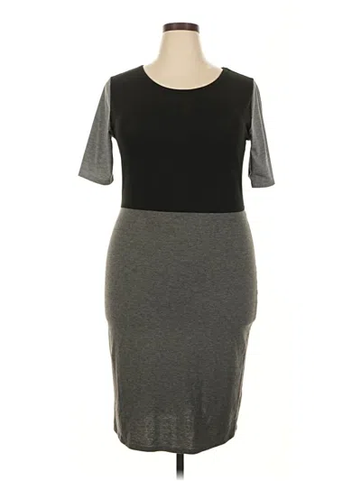 Pre-owned Lularoe Casual Dress In Gray