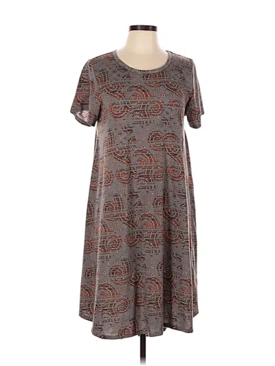 Pre-owned Lularoe Casual Dress In Gray