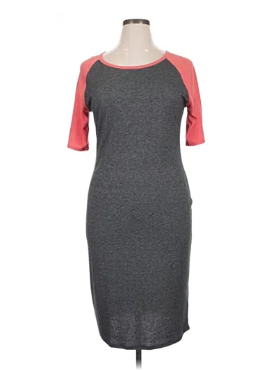 Pre-owned Lularoe Casual Dress In Gray
