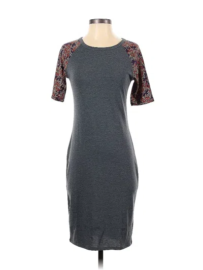 Pre-owned Lularoe Casual Dress In Gray