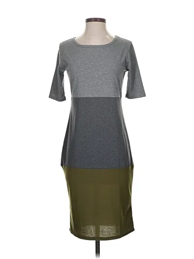 Pre-owned Lularoe Casual Dress In Gray