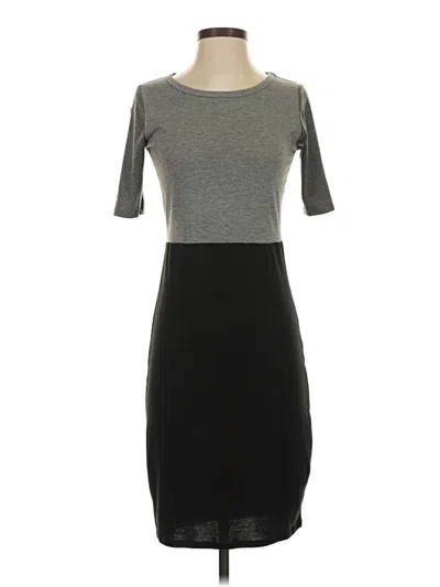 Pre-owned Lularoe Casual Dress In Gray