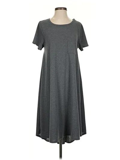 Pre-owned Lularoe Casual Dress In Gray
