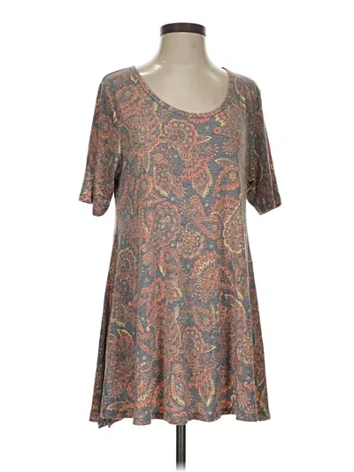 Pre-owned Lularoe Casual Dress In Gray