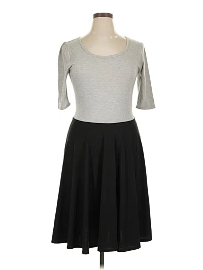 Pre-owned Lularoe Casual Dress In Gray