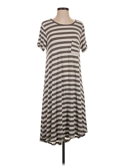 Pre-owned Lularoe Casual Dress In Gray