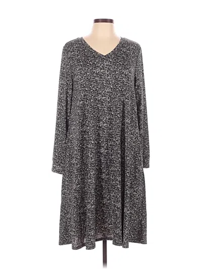 Pre-owned Lularoe Casual Dress In Gray