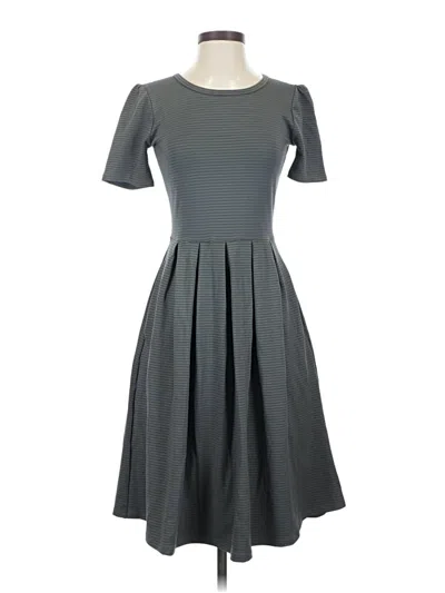 Pre-owned Lularoe Casual Dress In Gray