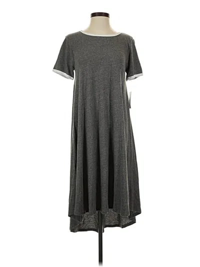 Pre-owned Lularoe Casual Dress In Gray