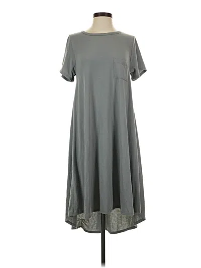 Pre-owned Lularoe Casual Dress In Gray