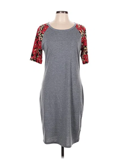 Pre-owned Lularoe Casual Dress In Gray