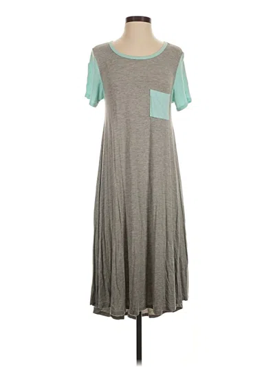 Pre-owned Lularoe Casual Dress In Gray