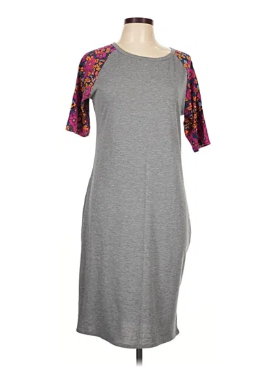 Pre-owned Lularoe Casual Dress In Gray