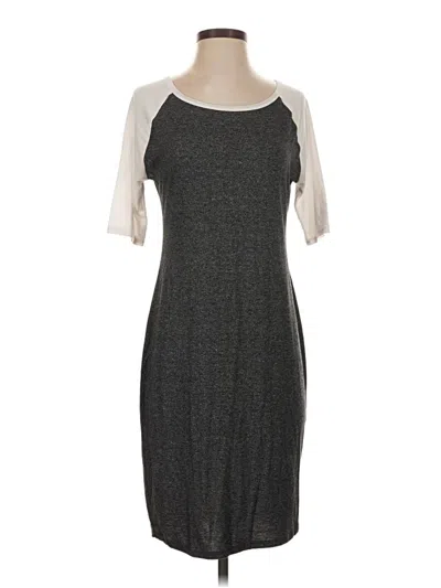Pre-owned Lularoe Casual Dress In Gray