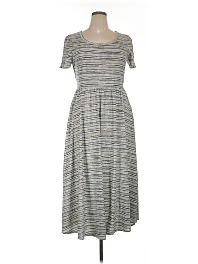 Pre-owned Lularoe Casual Dress In Gray