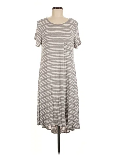 Pre-owned Lularoe Casual Dress In Gray