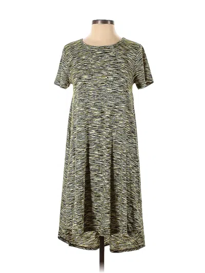 Pre-owned Lularoe Casual Dress In Green
