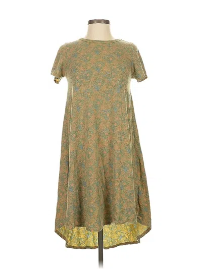 Pre-owned Lularoe Casual Dress In Green
