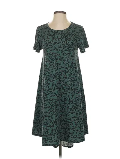 Pre-owned Lularoe Casual Dress In Green