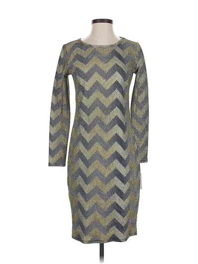 Pre-owned Lularoe Casual Dress In Green