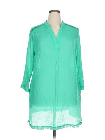 Pre-owned Lularoe Casual Dress In Green