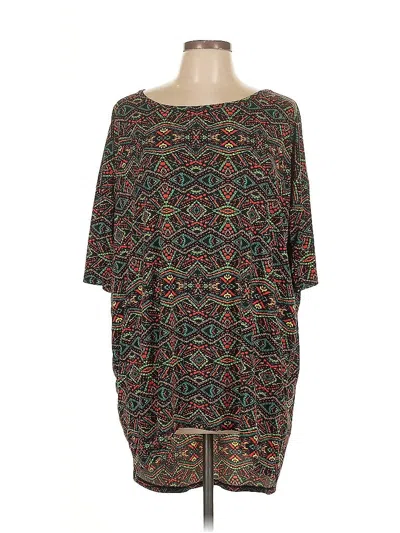 Pre-owned Lularoe Casual Dress In Green