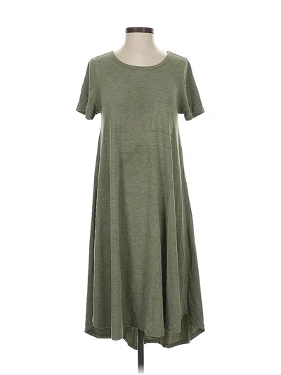 Pre-owned Lularoe Casual Dress In Green