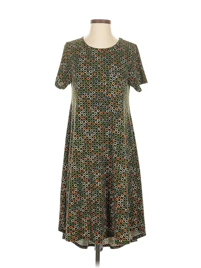 Pre-owned Lularoe Casual Dress In Green