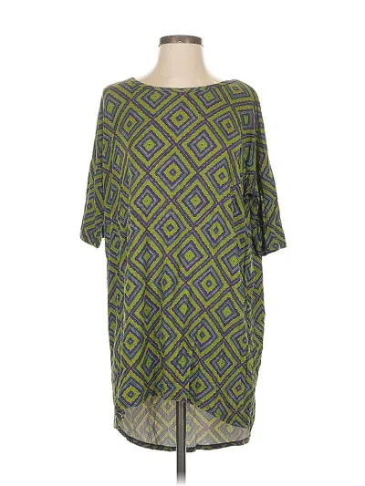 Pre-owned Lularoe Casual Dress In Green
