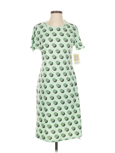 Pre-owned Lularoe Casual Dress In Green