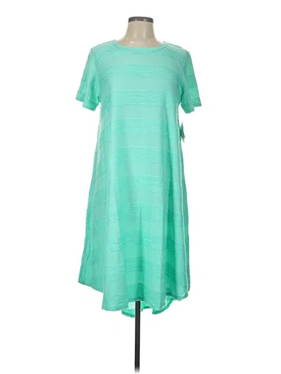 Pre-owned Lularoe Casual Dress In Green
