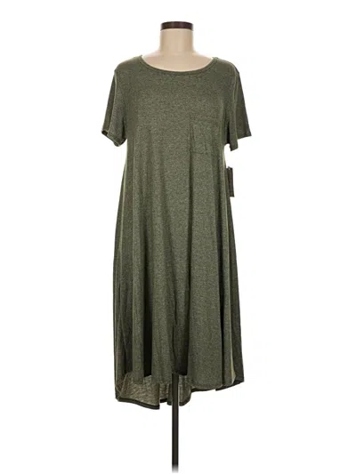 Pre-owned Lularoe Casual Dress In Green