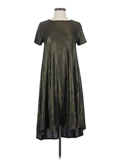 Pre-owned Lularoe Casual Dress In Green
