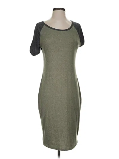 Pre-owned Lularoe Casual Dress In Green