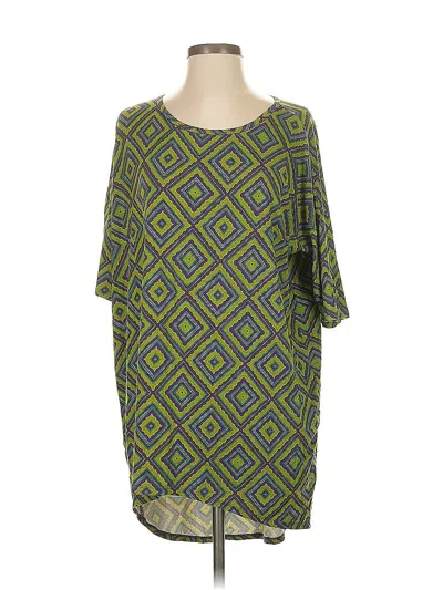 Pre-owned Lularoe Casual Dress In Green