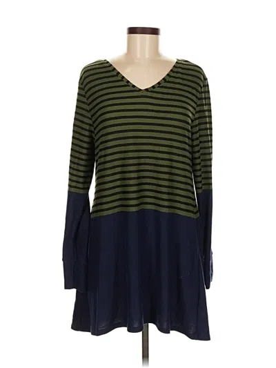 Pre-owned Lularoe Casual Dress In Green