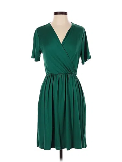 Pre-owned Lularoe Casual Dress In Green