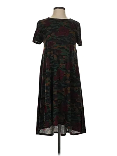 Pre-owned Lularoe Casual Dress In Green