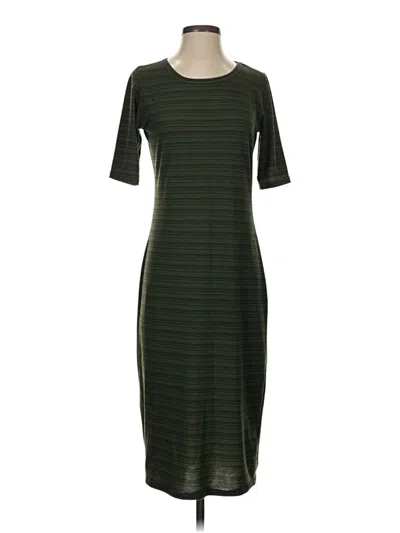 Pre-owned Lularoe Casual Dress In Green