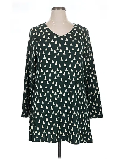 Pre-owned Lularoe Casual Dress In Green