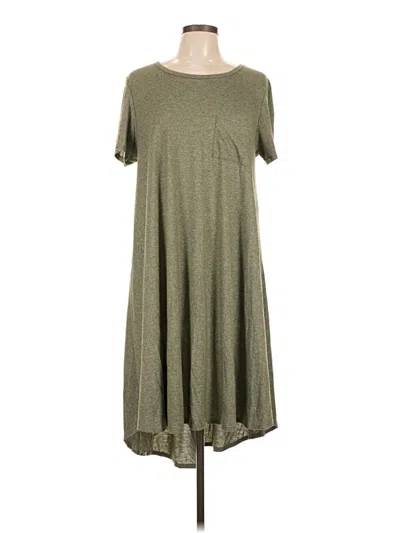 Pre-owned Lularoe Casual Dress In Green