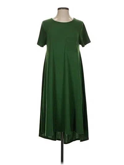 Pre-owned Lularoe Casual Dress In Green