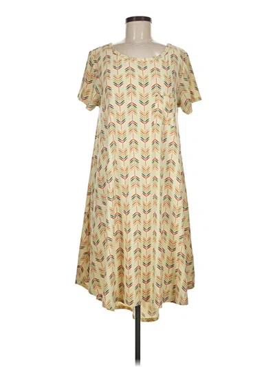 Pre-owned Lularoe Casual Dress In Ivory