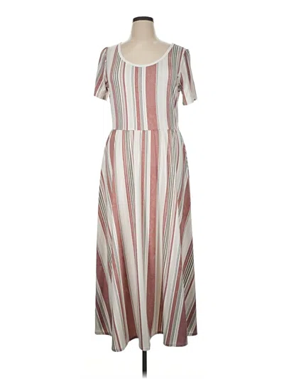 Pre-owned Lularoe Casual Dress In Ivory