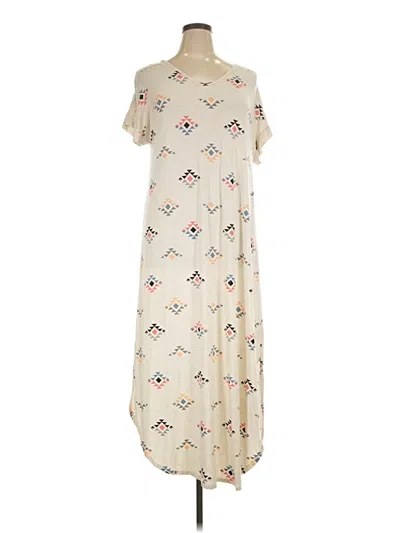 Pre-owned Lularoe Casual Dress In Ivory