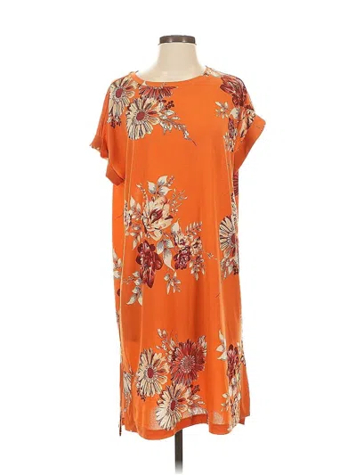 Pre-owned Lularoe Casual Dress In Orange