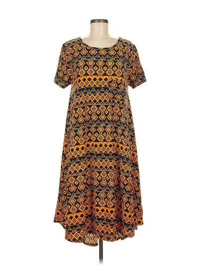 Pre-owned Lularoe Casual Dress In Orange